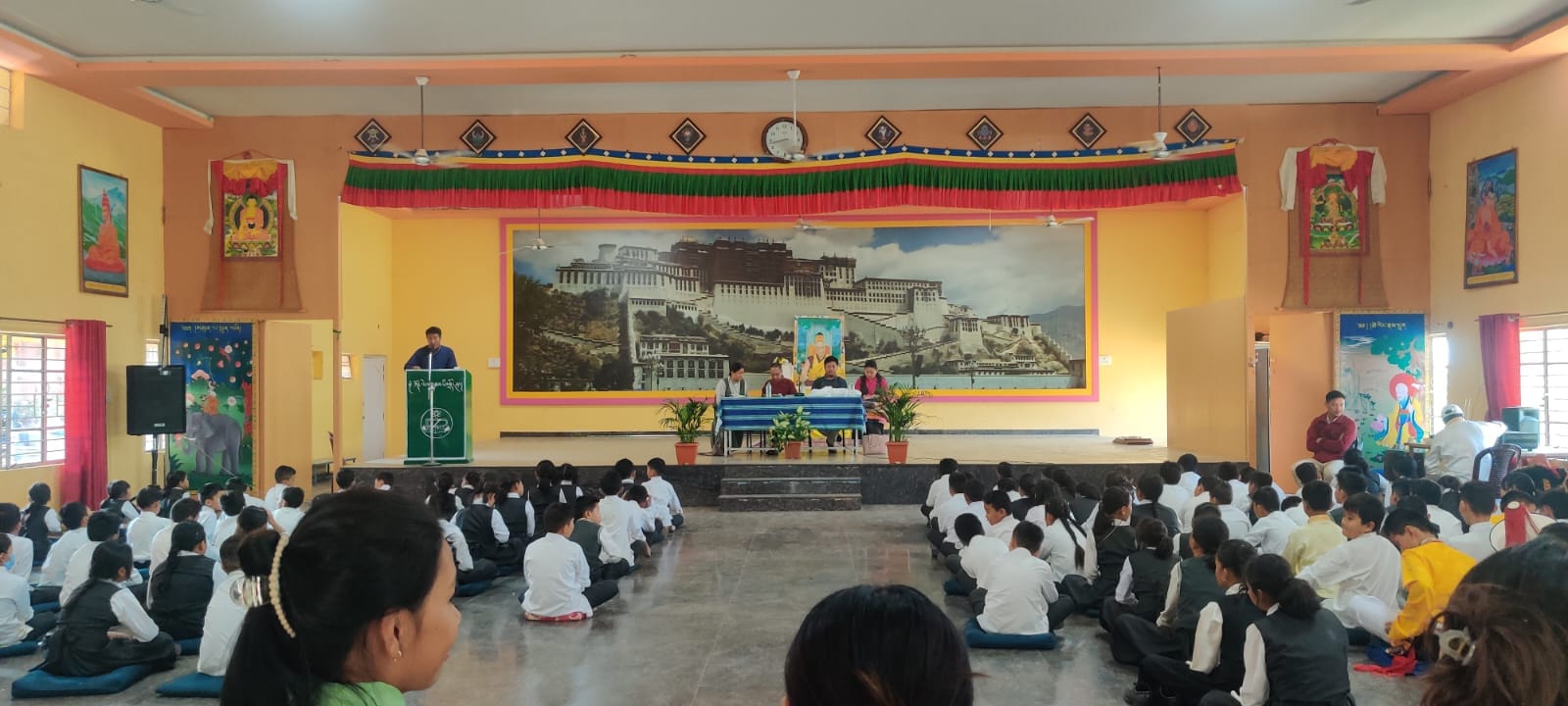 School Visit by Sambhota Director Mr. Tsering Dhondup La