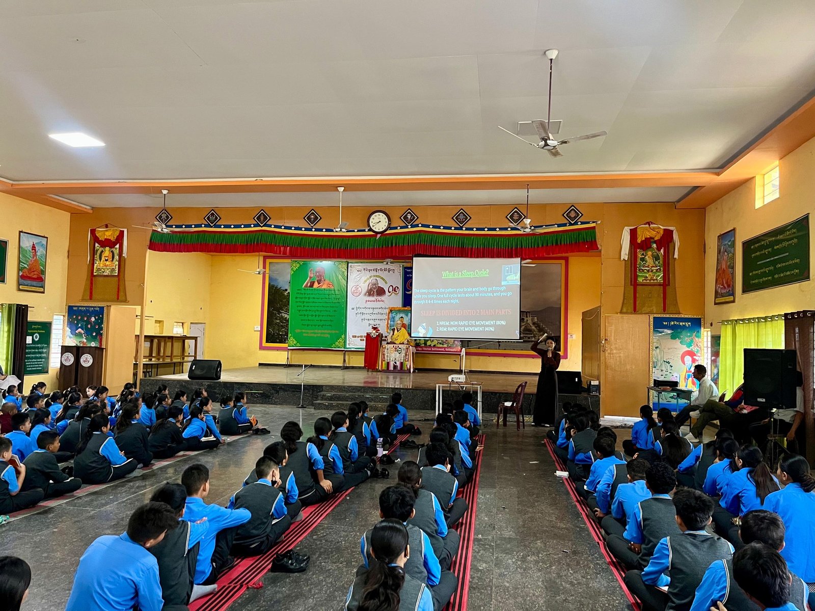 Students attending awareness session